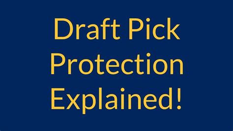 NBA2K DRAFT PICK PROTECTION EXPLAINED!.